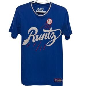 Runtz Worldwide Men's Royal Blue Short Sleeve Baseball Shirt Size S
